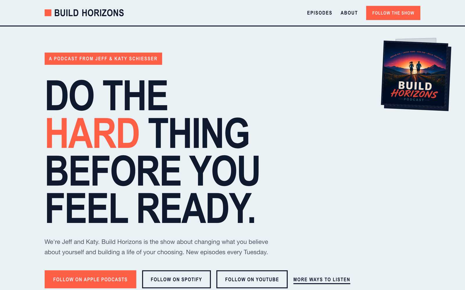 Build Horizons — podcast website